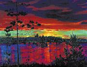 Nikifor Krylov Rylov Sunset oil